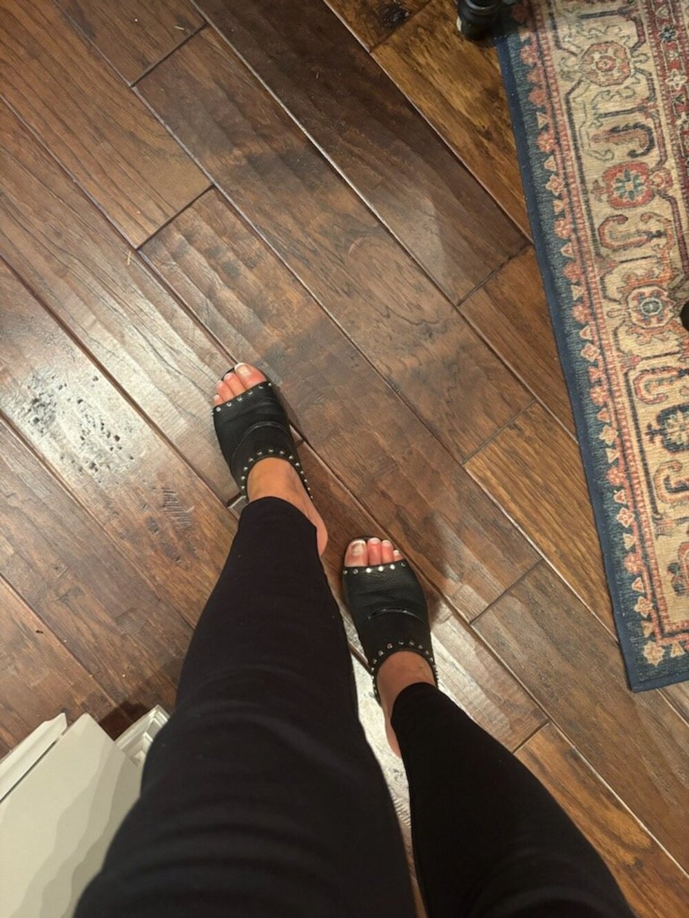 Brighton 8.5 Black Tap Mules